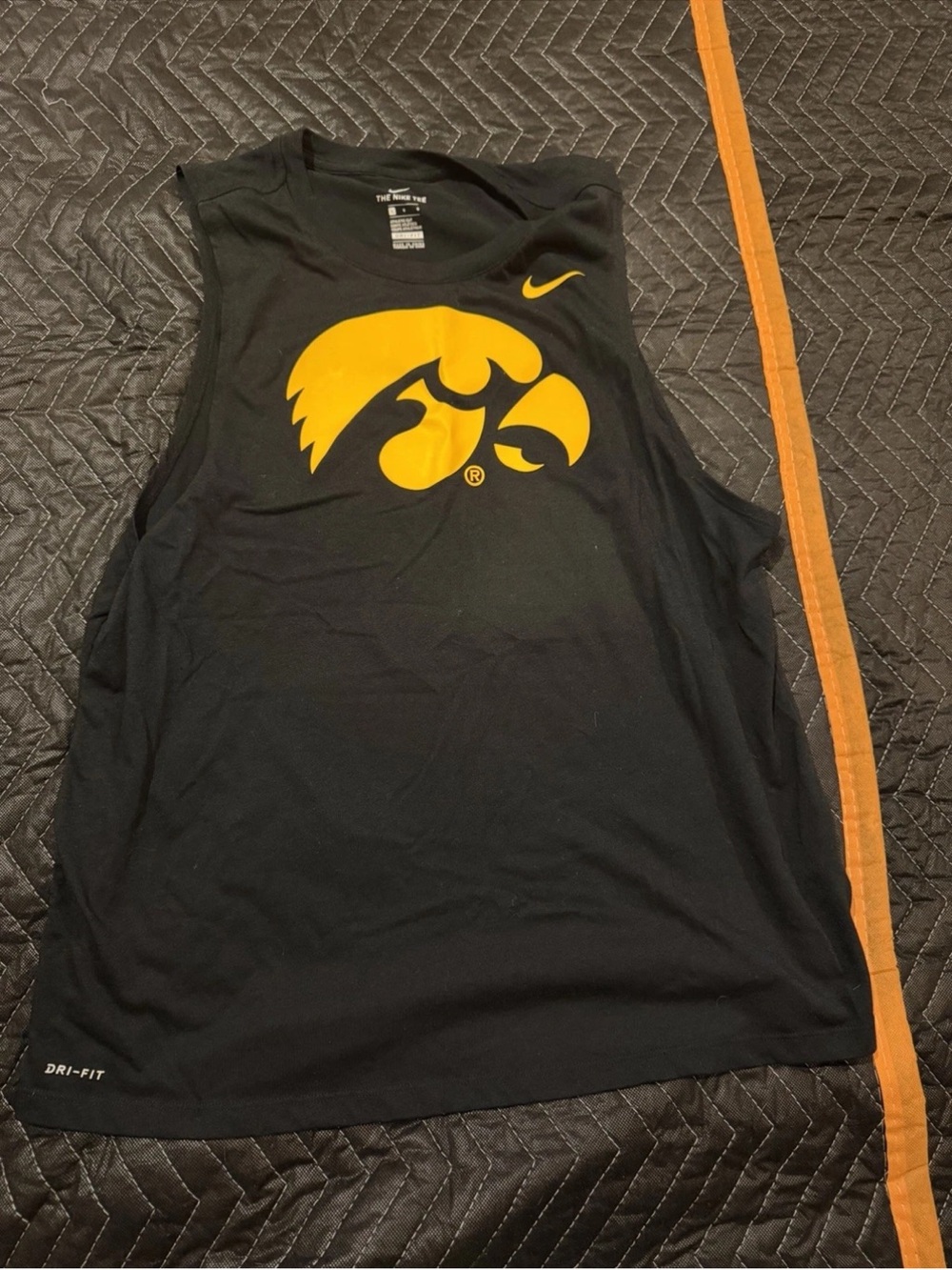 Nike Men's Black & Gold Iowa Hawkeyes Dri-FIT Sleeveless